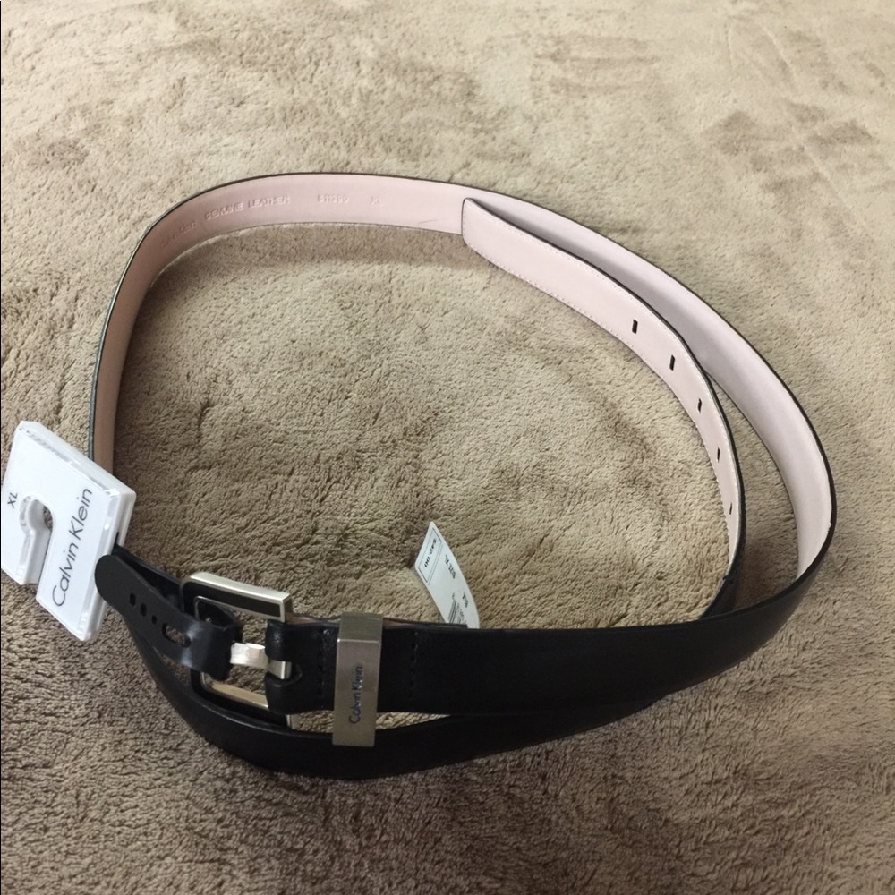 XL Genuine Leather Belt by Calvin Klein